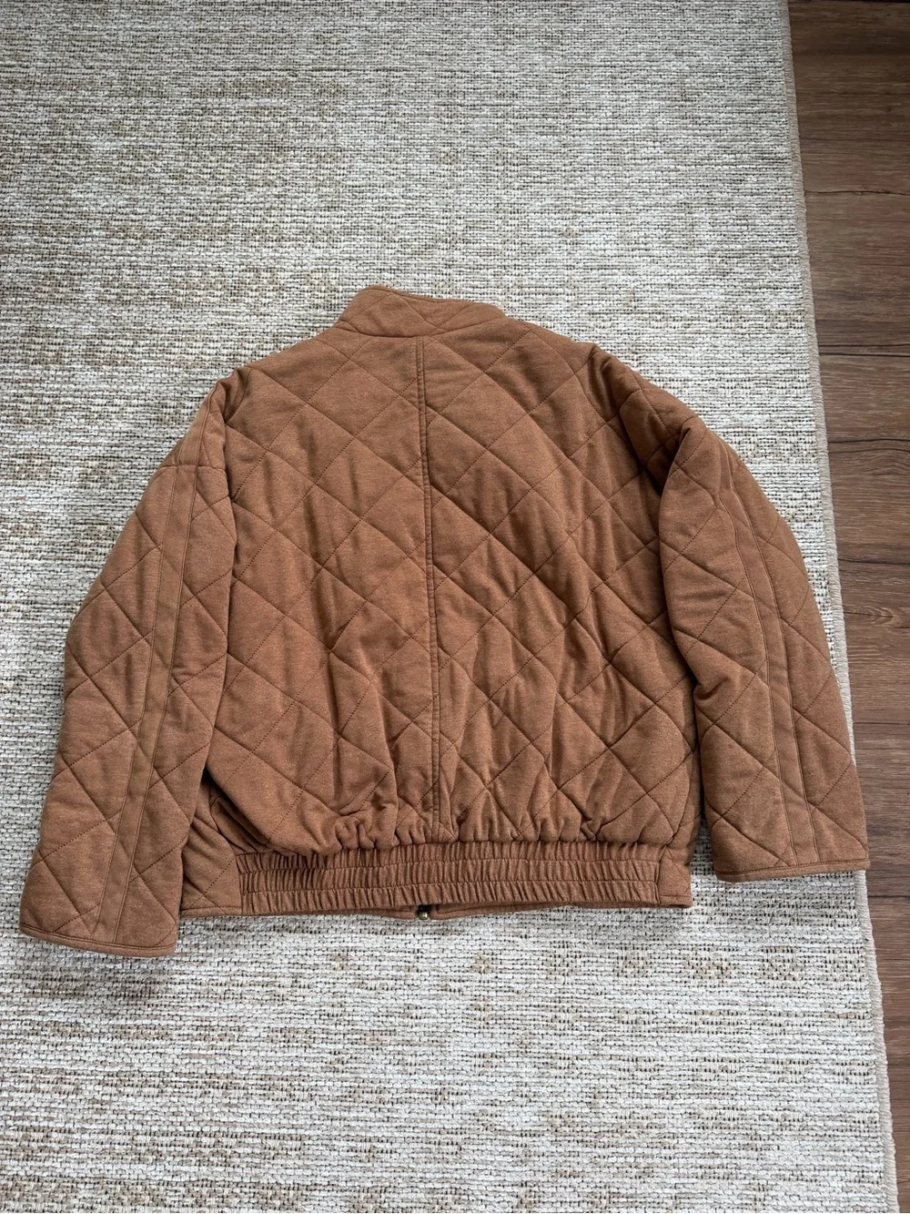 bagatelle camel brown Quilted Zip Jacket - Picture 10 of 16